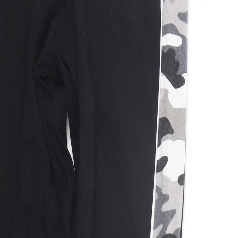 New Look Girls Black Camouflage  Jegging Trousers Size 14-15 Years