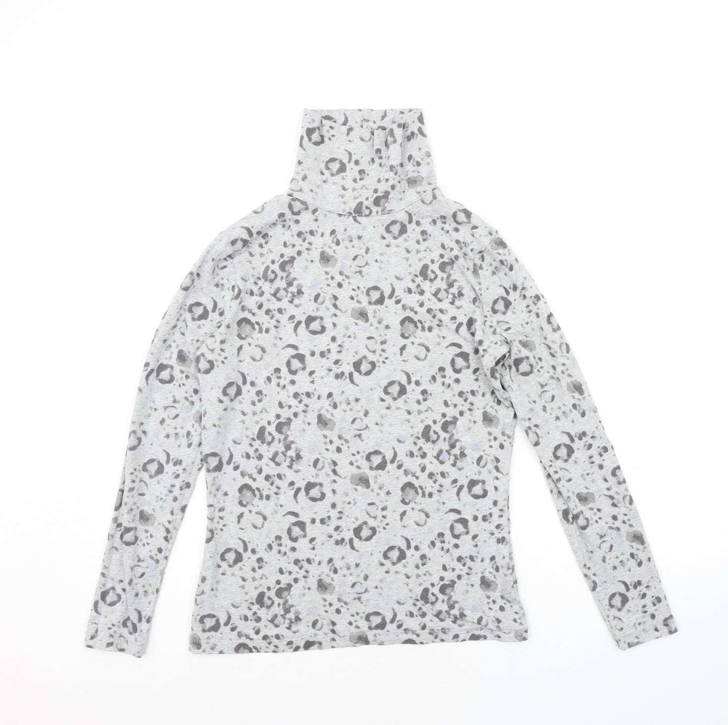 TU Womens Grey Animal Print  Pullover Jumper Size 12