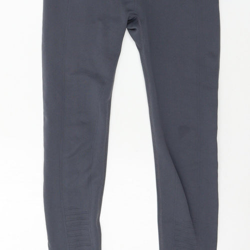 Workout Womens Grey  Jersey Capri Leggings Size 10 L26 in