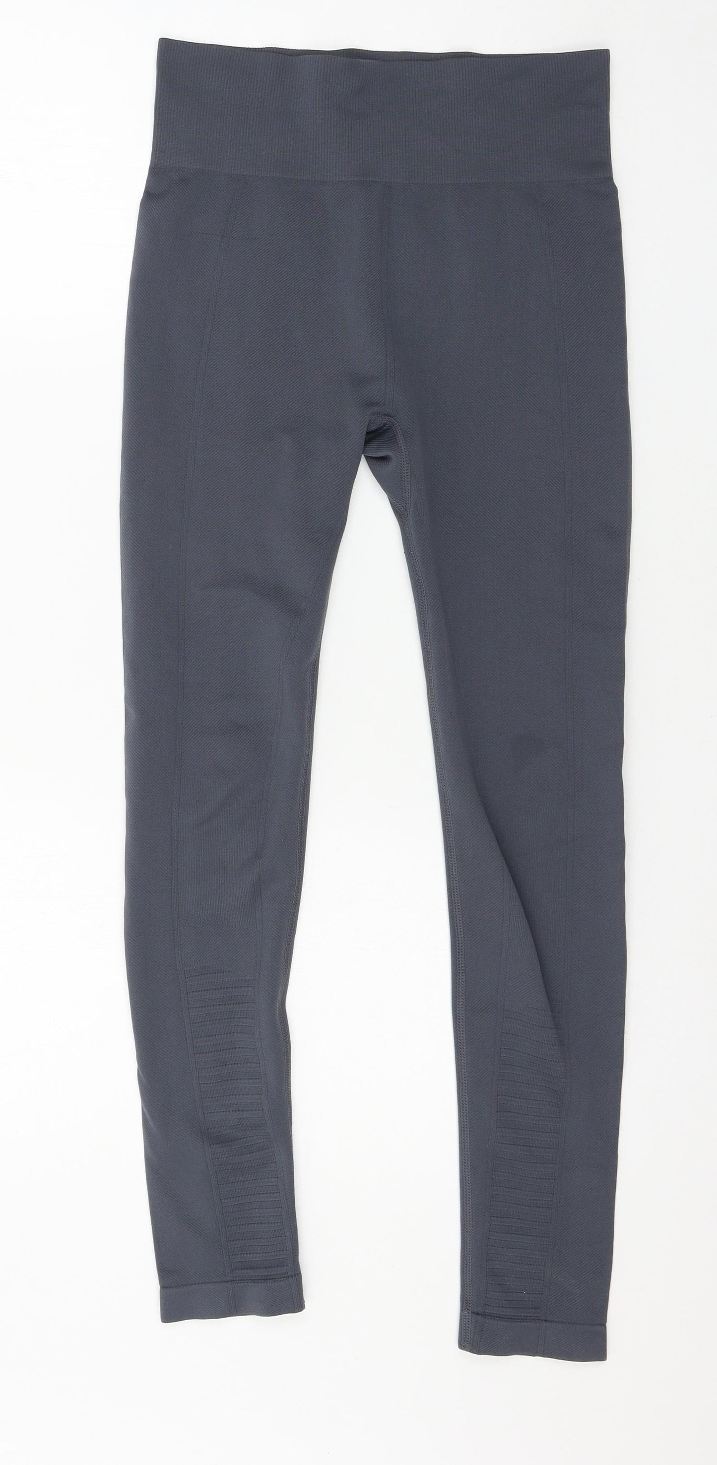 Workout Womens Grey  Jersey Capri Leggings Size 10 L26 in