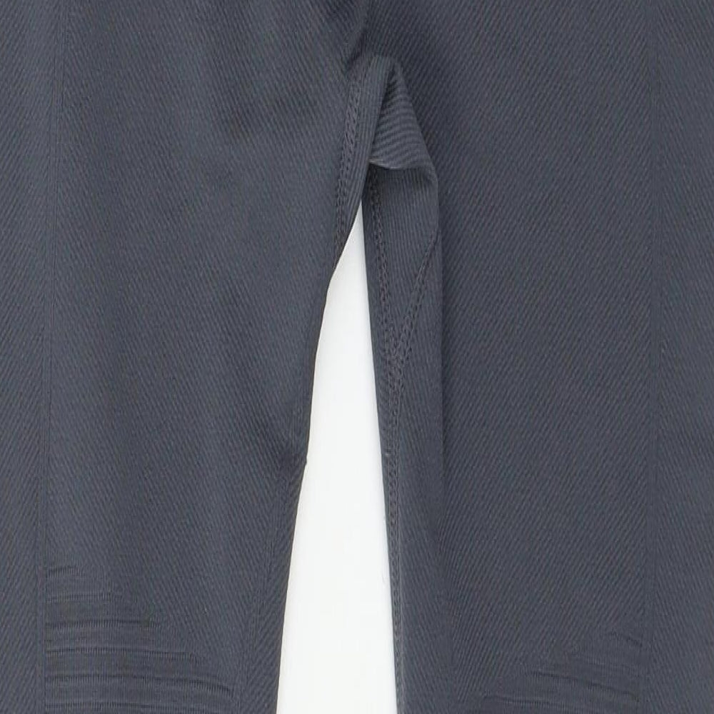 Workout Womens Grey  Jersey Capri Leggings Size 10 L26 in