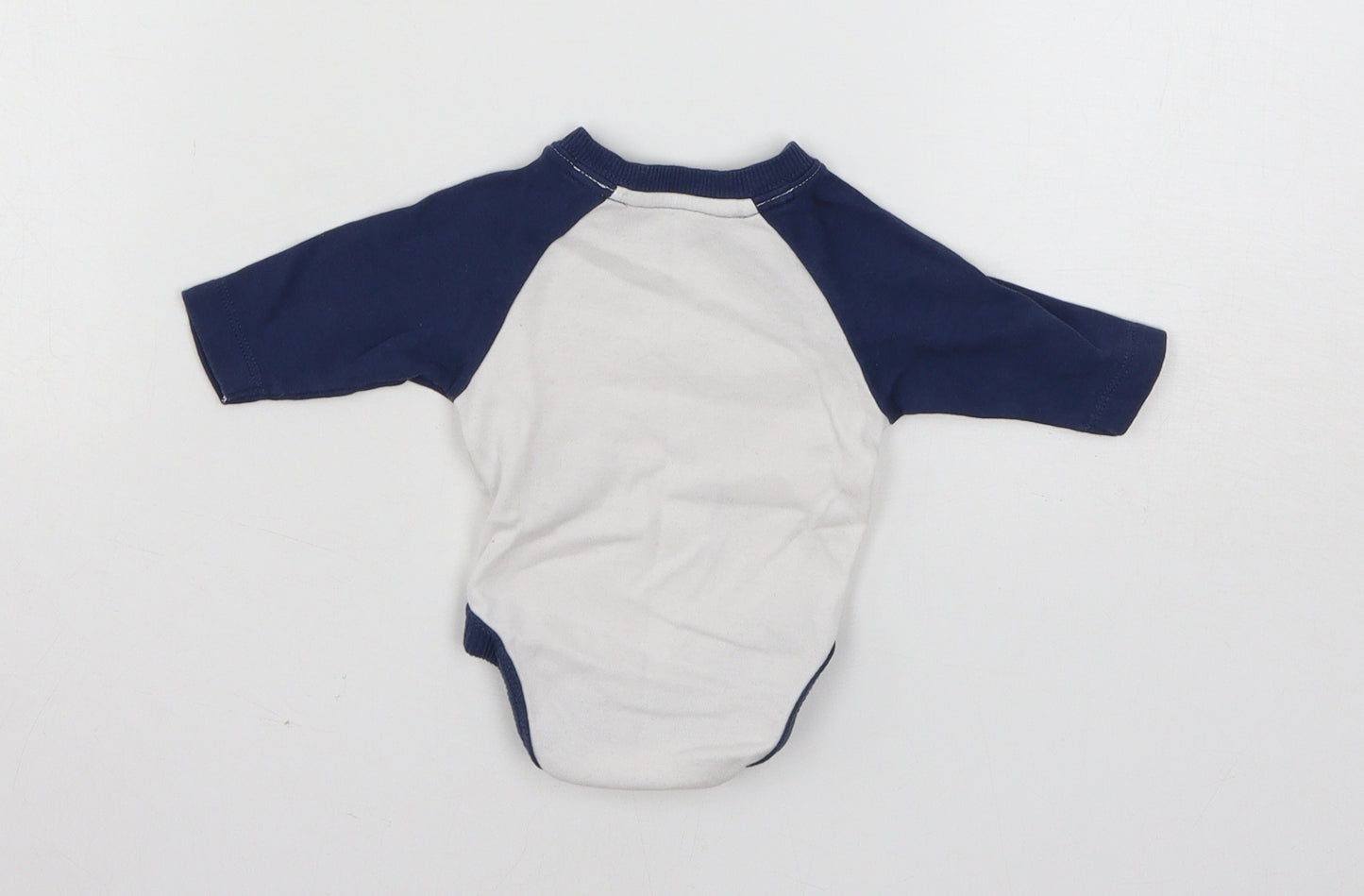 Mothercare Baby White  Jersey Babygrow One-Piece Size Newborn  - Go