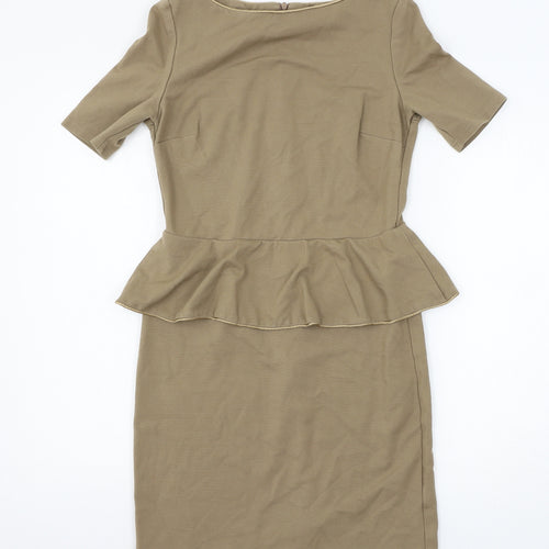 Envy Womens Brown  Jersey Shift  Size M