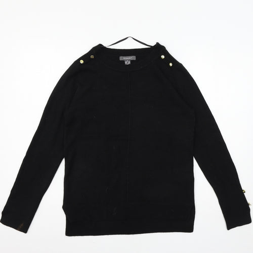 Primark Womens Black  Knit Pullover Jumper Size 6