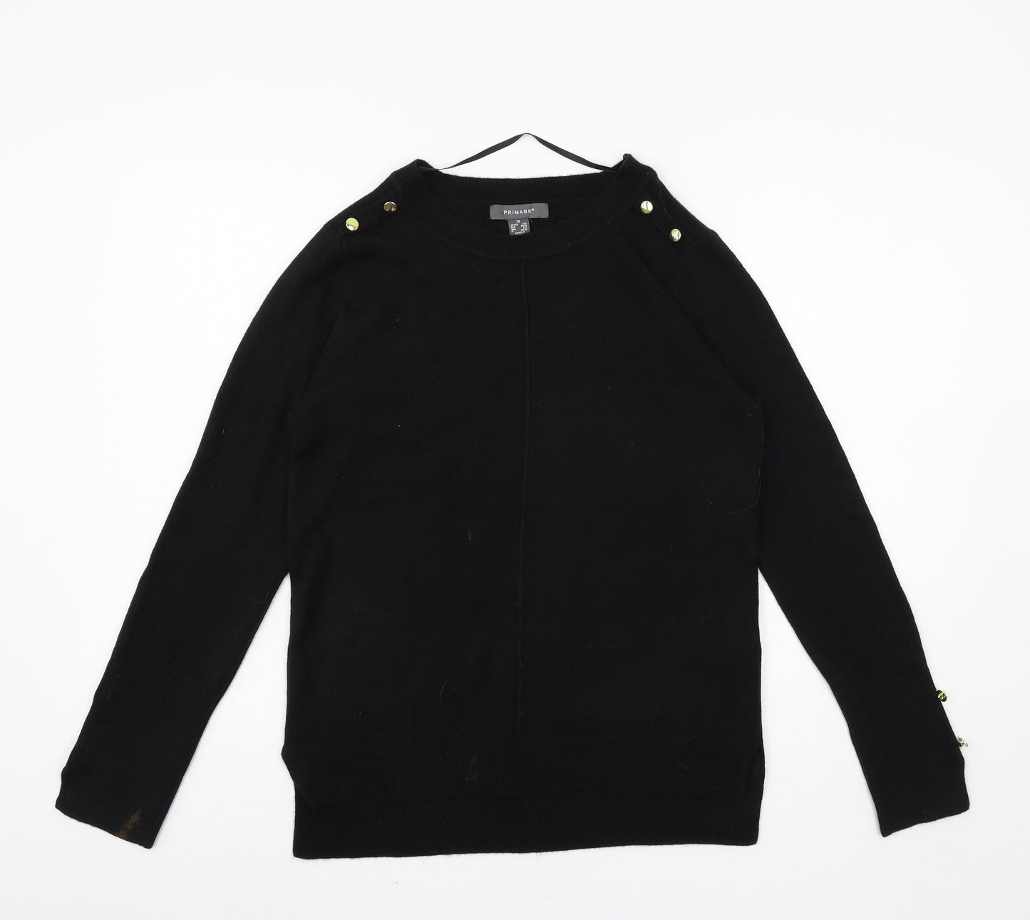 Primark Womens Black  Knit Pullover Jumper Size 6