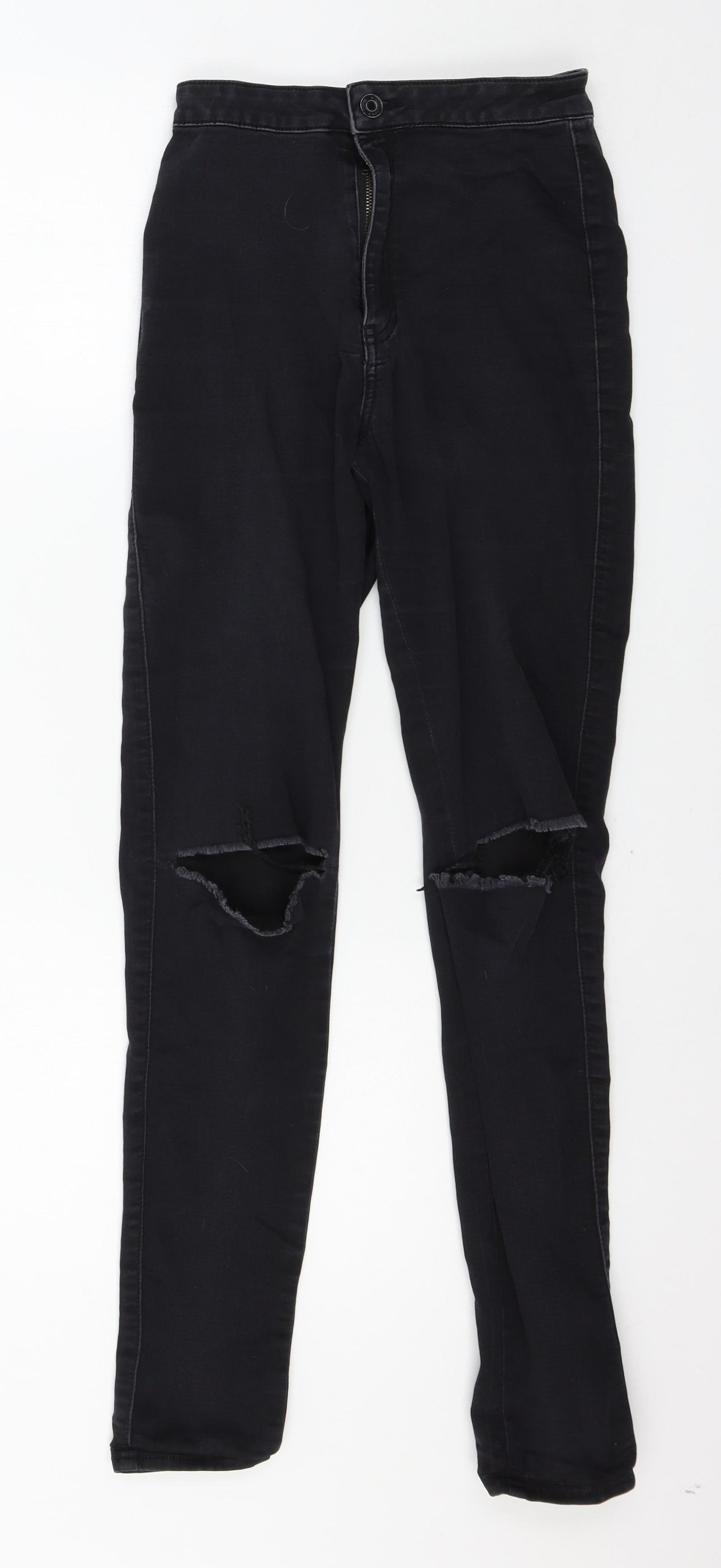 Missguided Womens Grey  Denim Skinny Jeans Size 4 L28 in