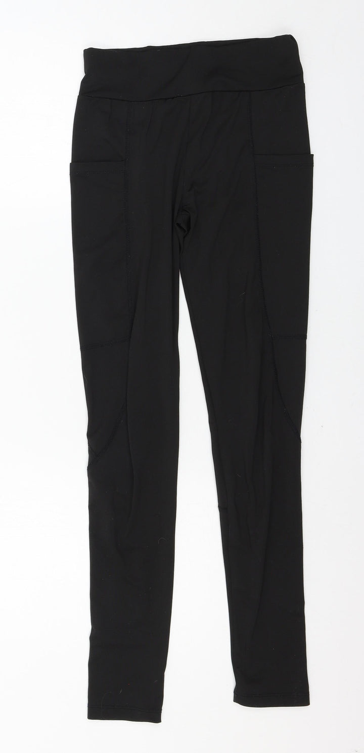 SheIn Womens Black Jersey Capri Leggings Size XS L26 in