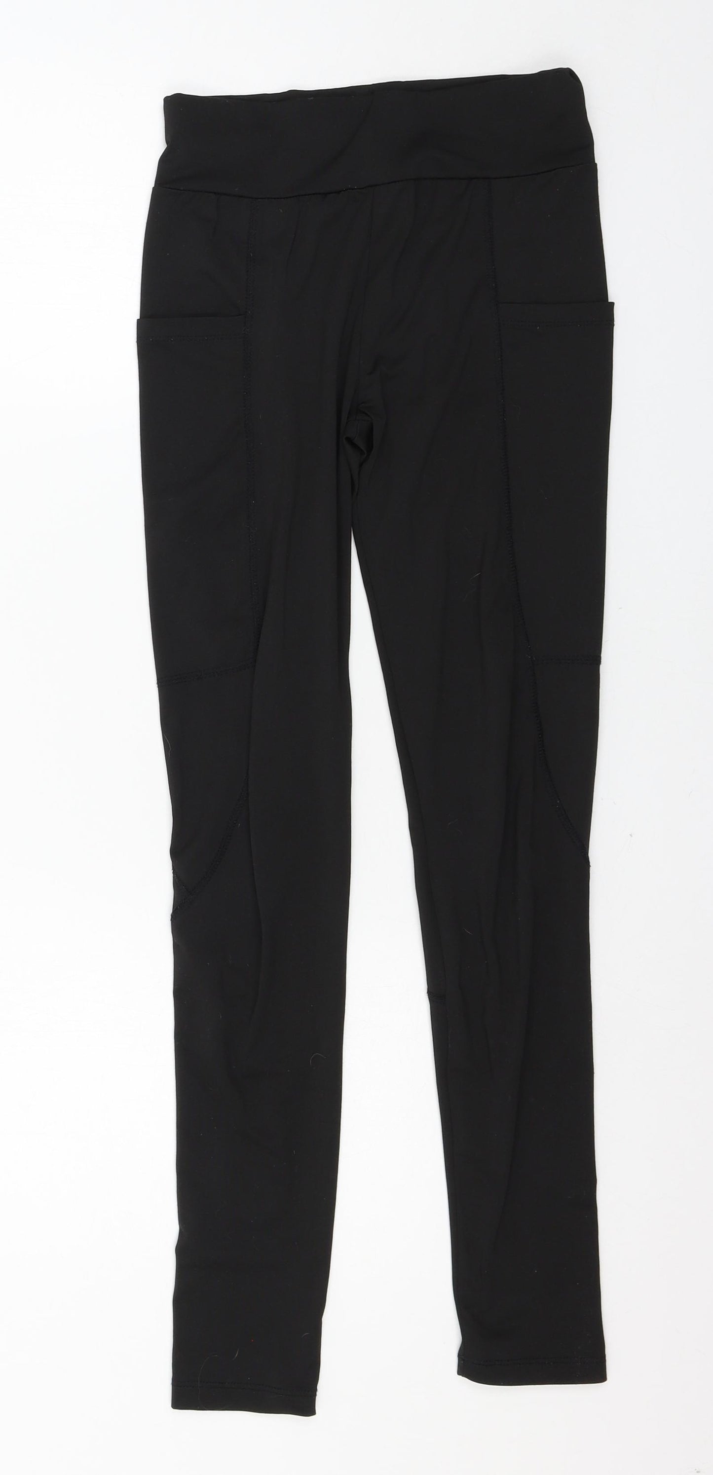 SheIn Womens Black  Jersey Capri Leggings Size XS L26 in
