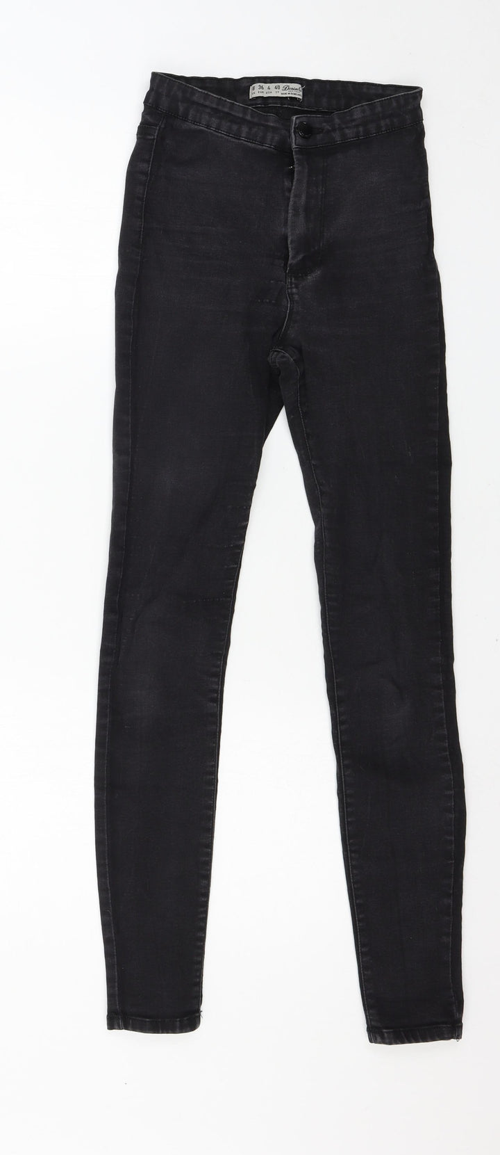 Denim & Co. Womens Grey  Denim Skinny Jeans Size 8 L27 in