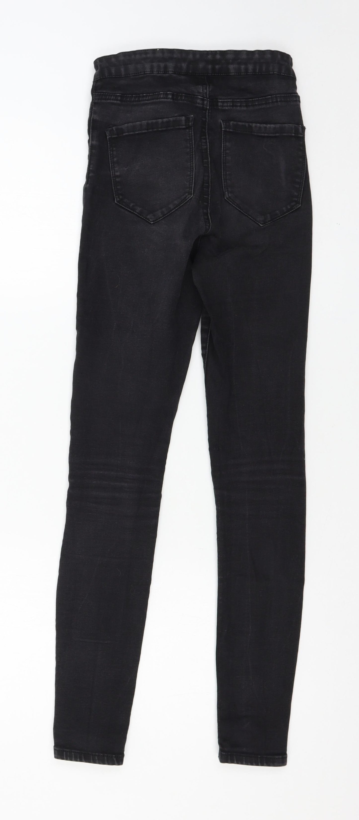 Denim & Co. Womens Grey  Denim Skinny Jeans Size 8 L27 in