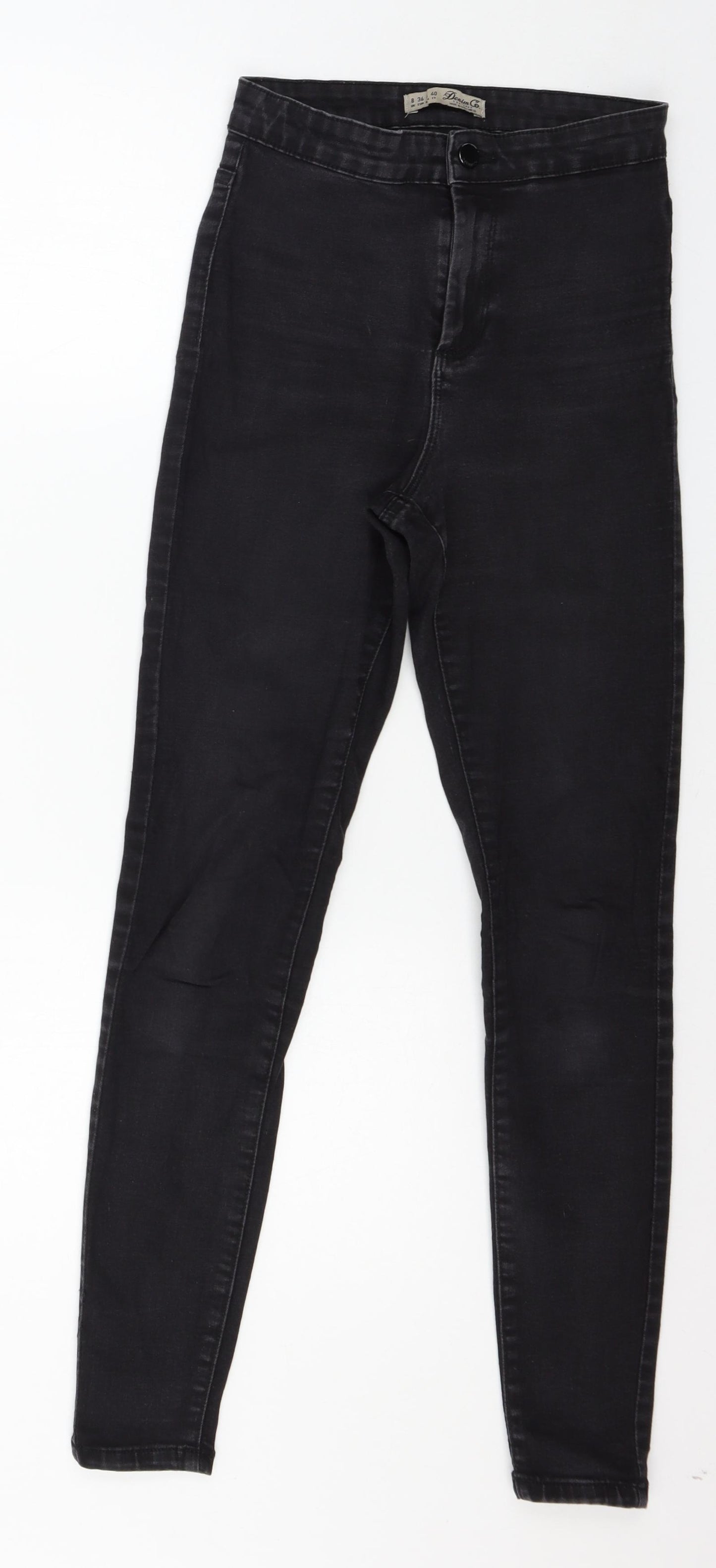Denim & Co. Womens Grey  Denim Skinny Jeans Size 8 L27 in