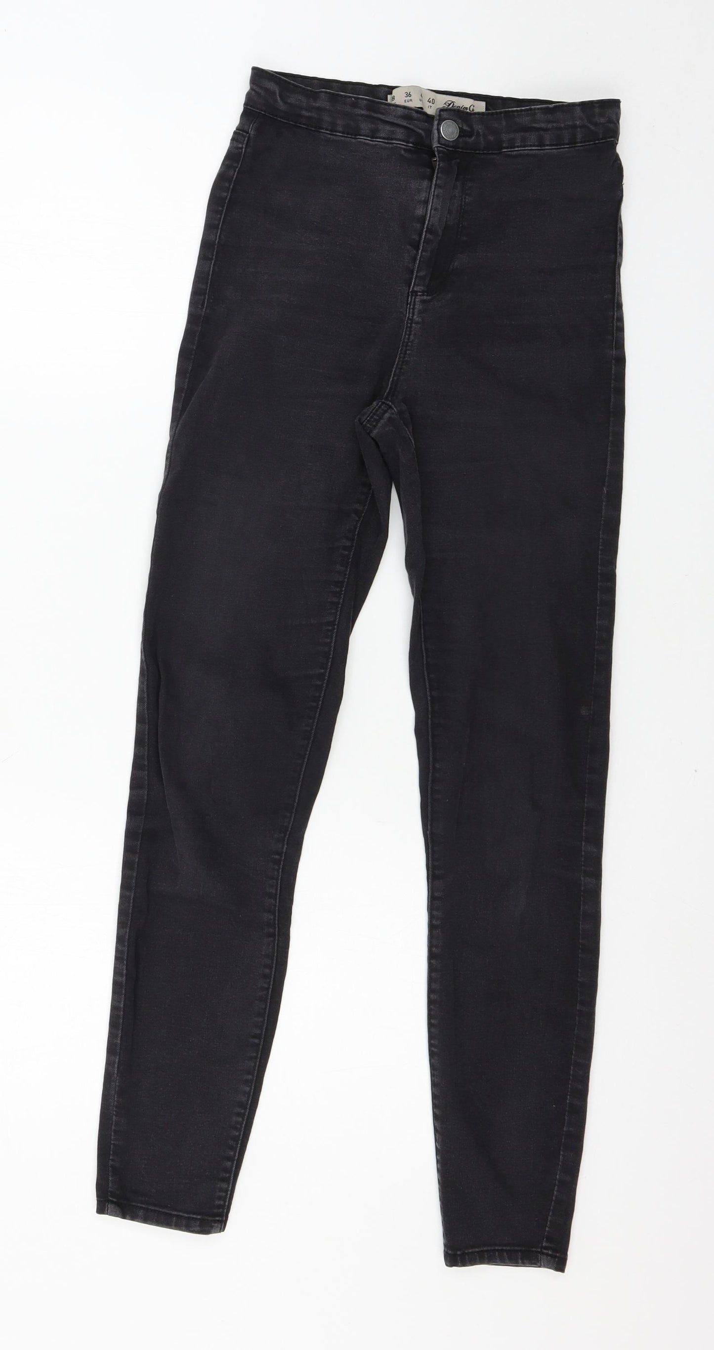 Denim & Co. Womens Grey  Denim Skinny Jeans Size 8 L26 in