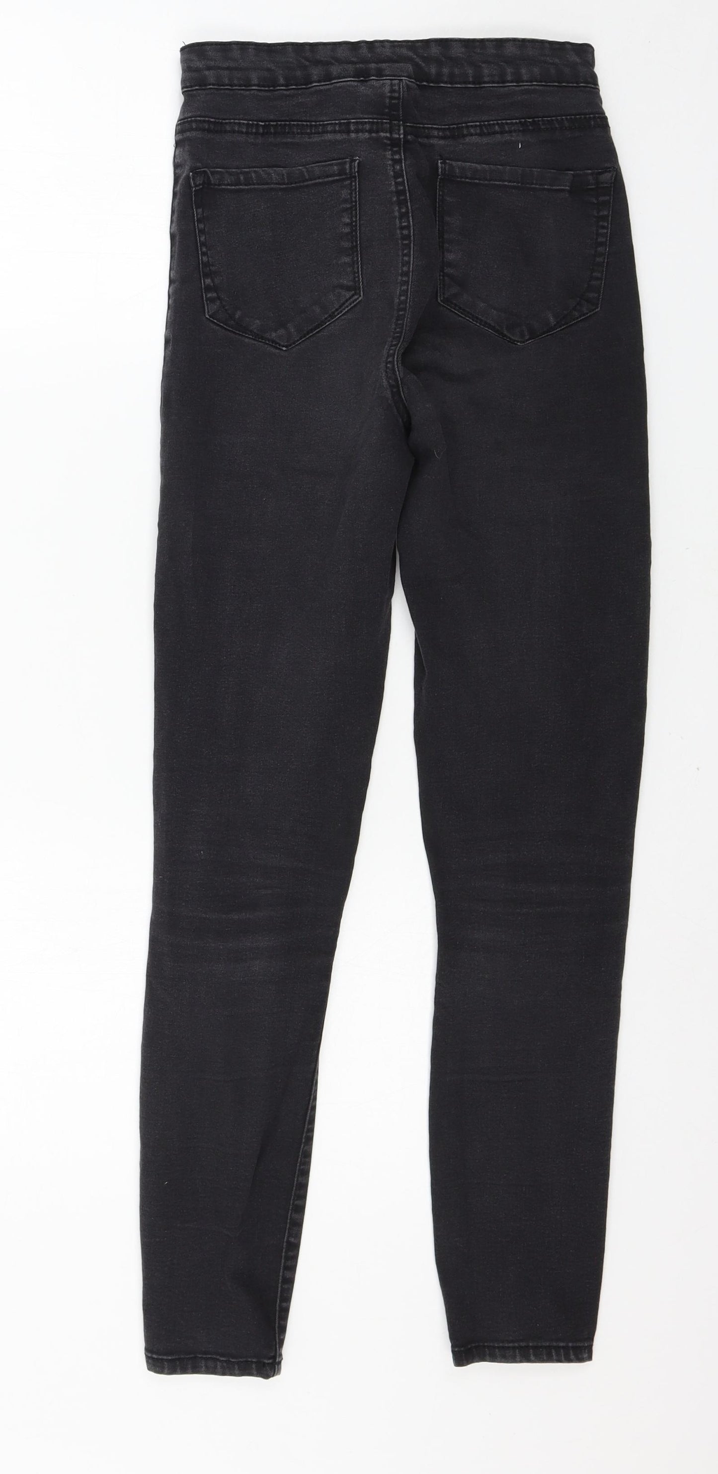 Denim & Co. Womens Grey  Denim Skinny Jeans Size 8 L26 in