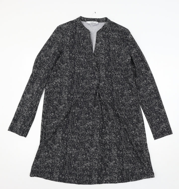 Mango Womens Grey Jersey A-Line Size S