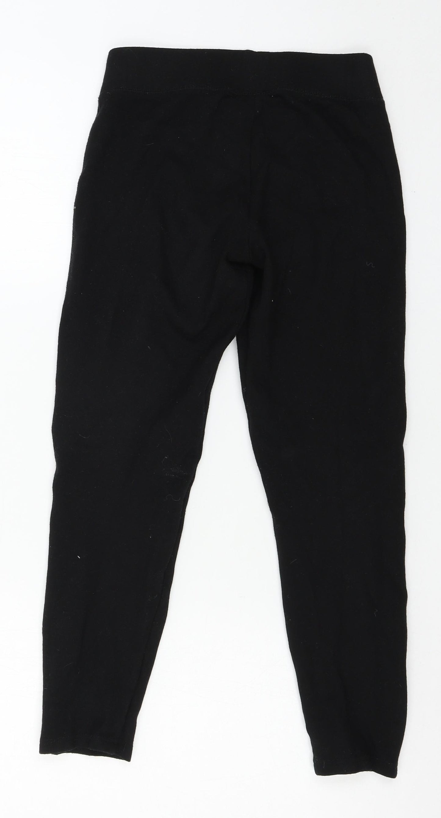 Topshop Womens Black  Jersey Capri Leggings Size 8 L21 in