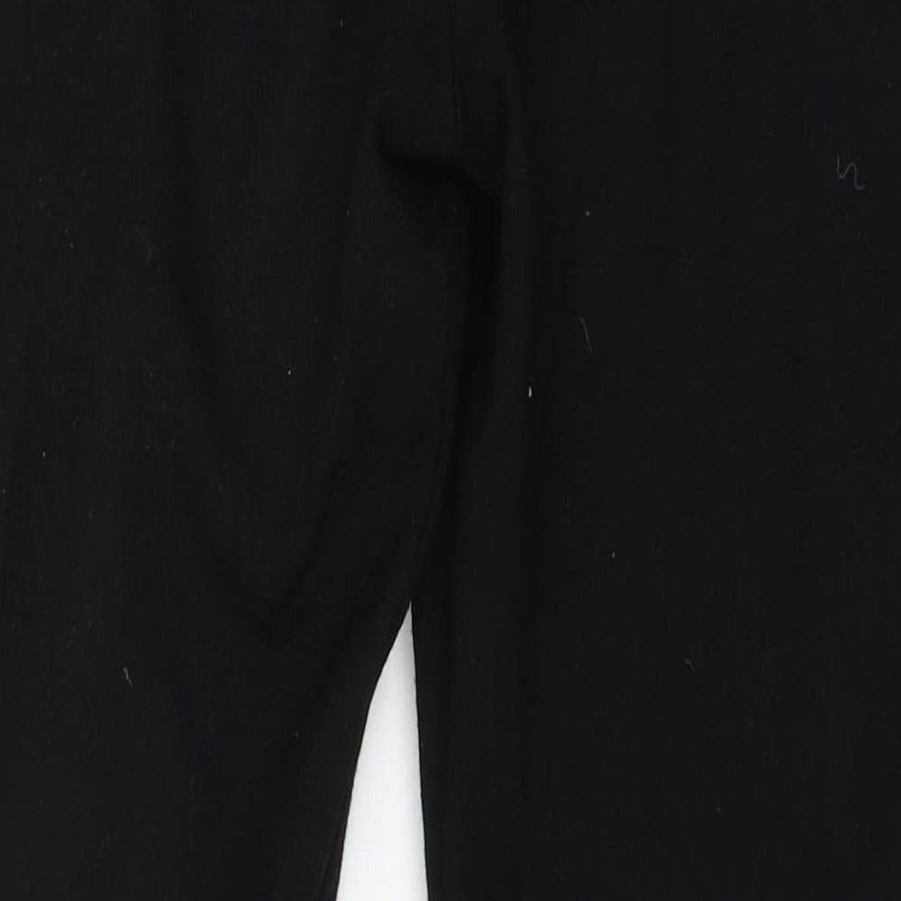 Topshop Womens Black  Jersey Capri Leggings Size 8 L21 in