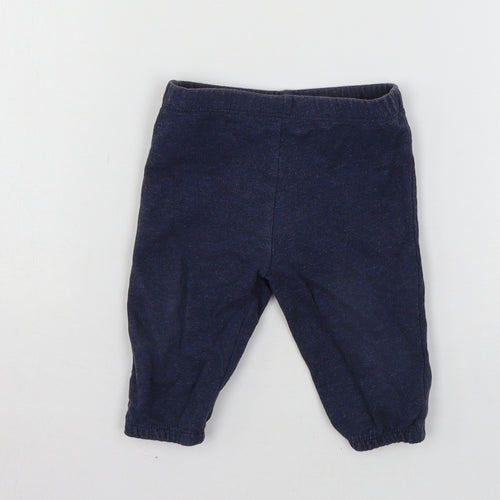Preworn Baby Blue  Jersey Jogger Trousers Size 0-3 Months