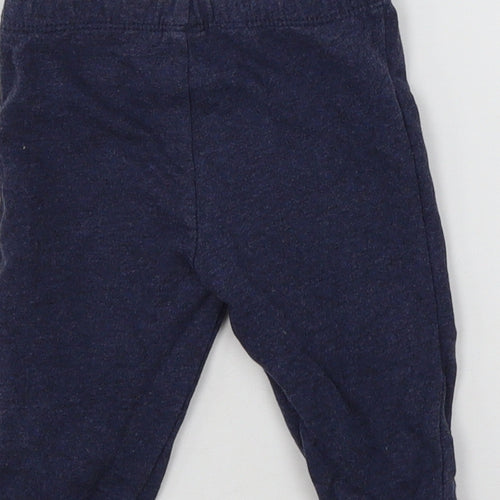 Preworn Baby Blue  Jersey Jogger Trousers Size 0-3 Months