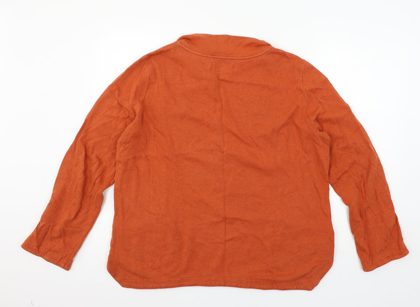 Seasalt Womens Orange  Jersey Pullover Sweatshirt Size 14