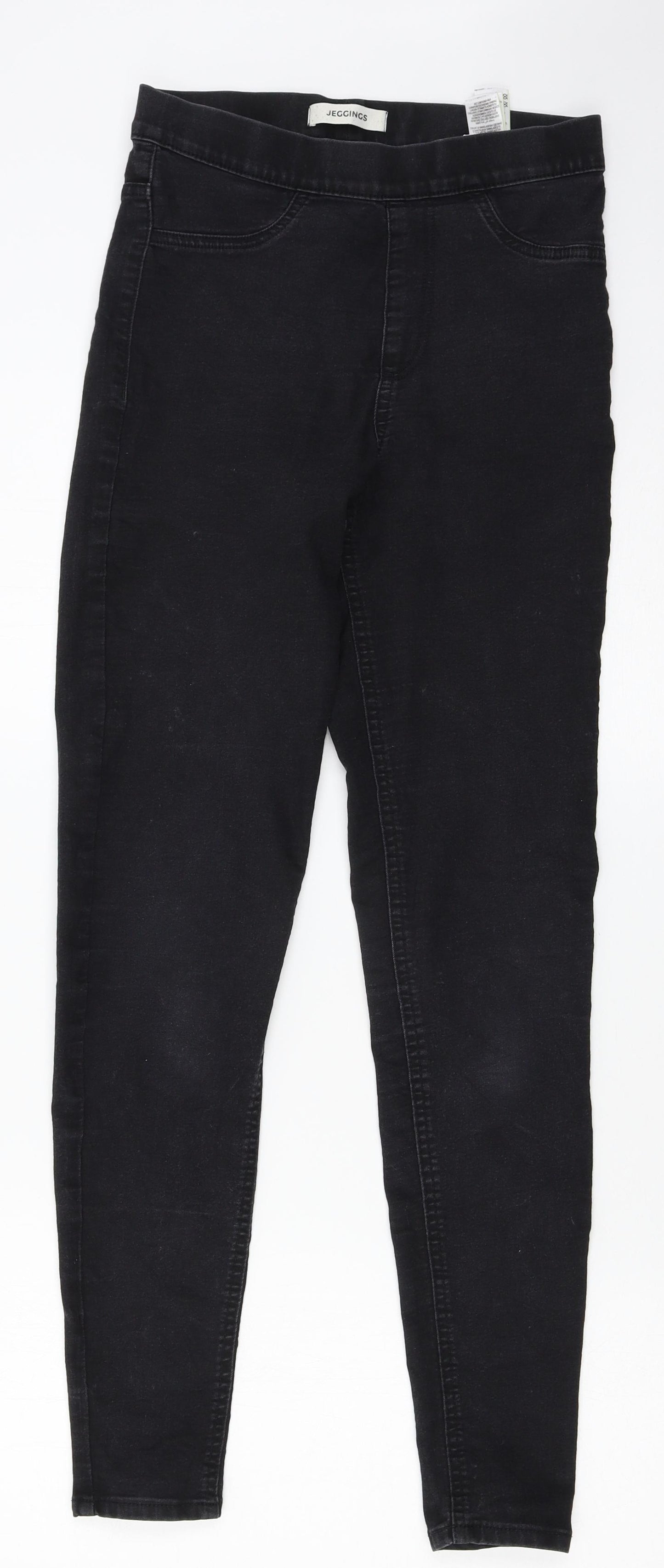 Marks and Spencer Womens Black  Denim Jegging Trousers Size 8 L28 in