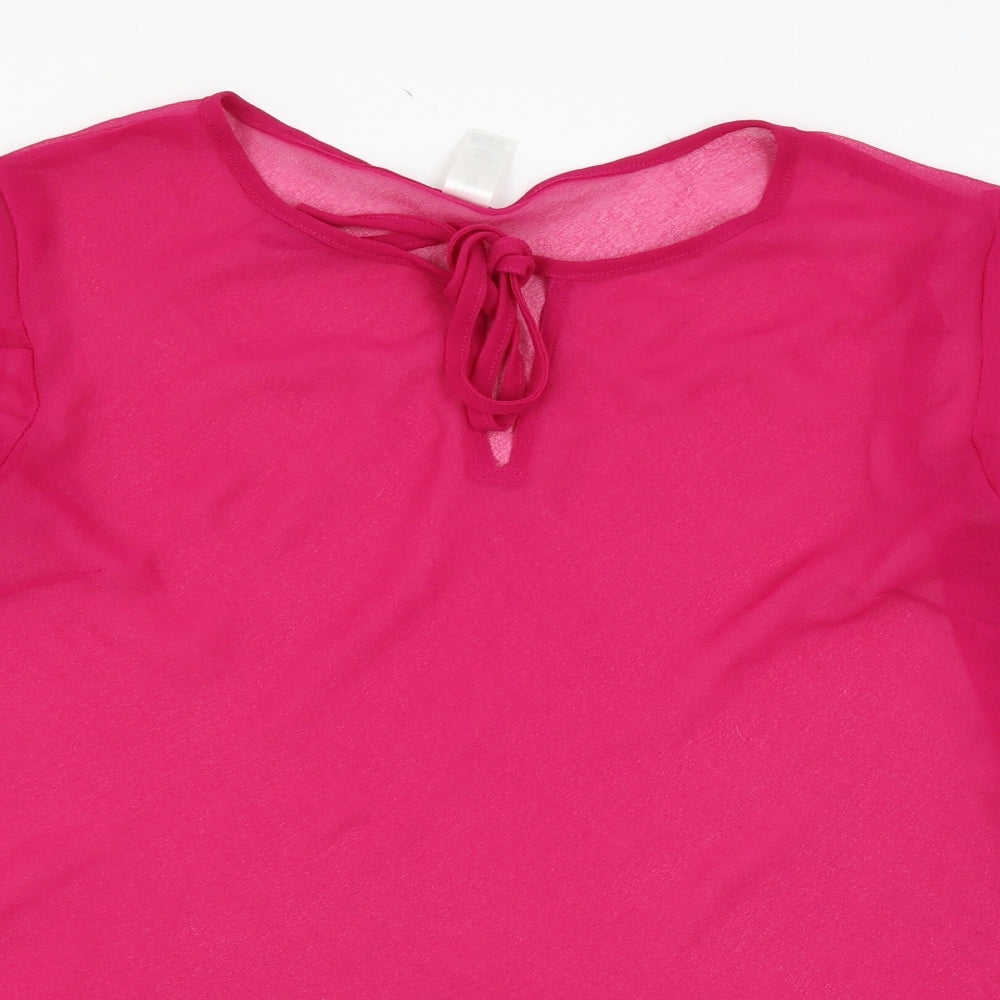 Jeff Banks Womens Pink   Basic Blouse Size M