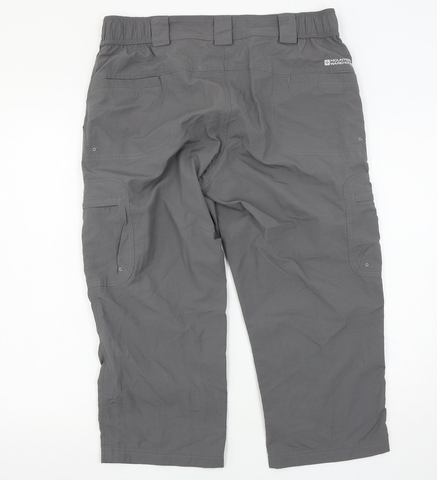 Mountain Warehouse Womens Grey   Cropped Trousers Size 12 L22 in