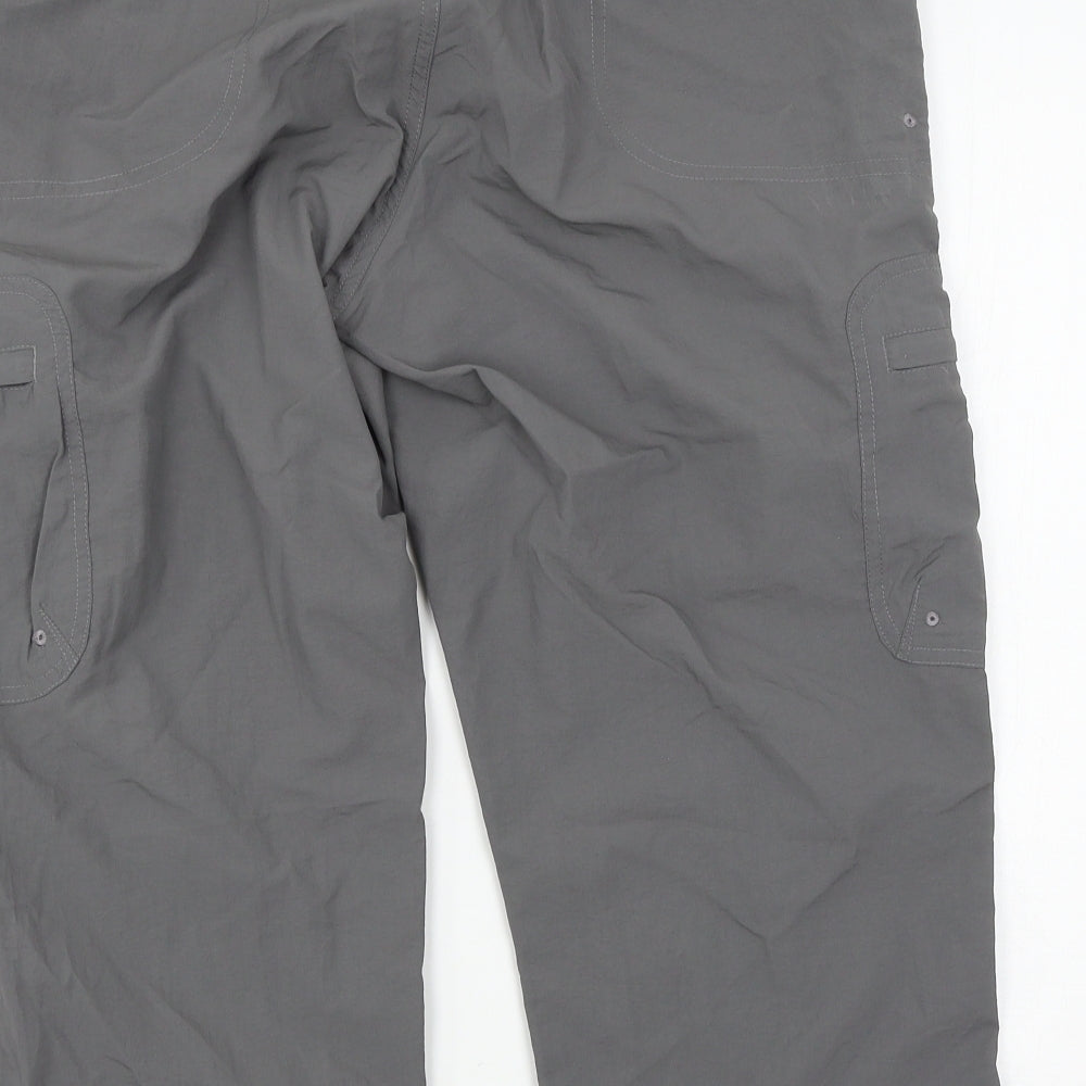 Mountain Warehouse Womens Grey   Cropped Trousers Size 12 L22 in