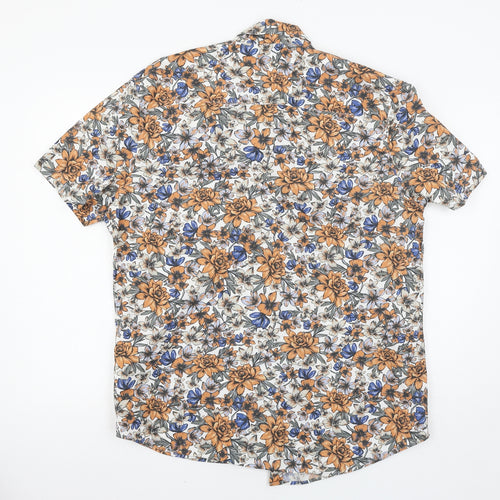 NEXT Mens Multicoloured Floral   Button-Up Size L