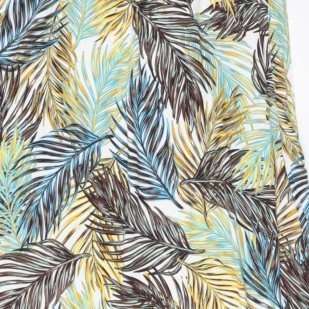 BPC Womens Multicoloured Floral Jersey Straight & Pencil Skirt Size L