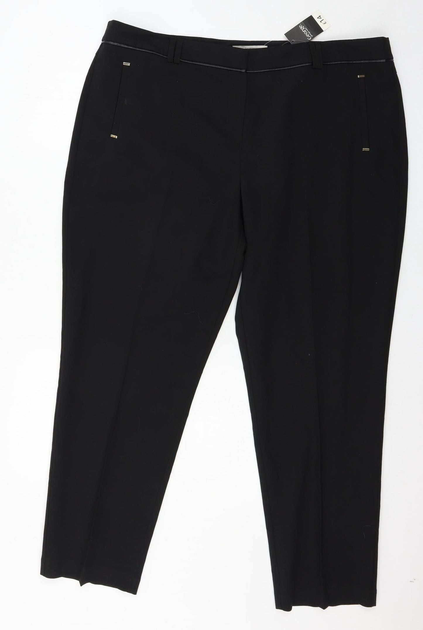 George Womens Black   Trousers  Size 20 L27 in