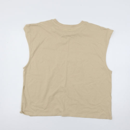 PEP & CO Womens Brown  Jersey Basic T-Shirt Size 18  - Angel