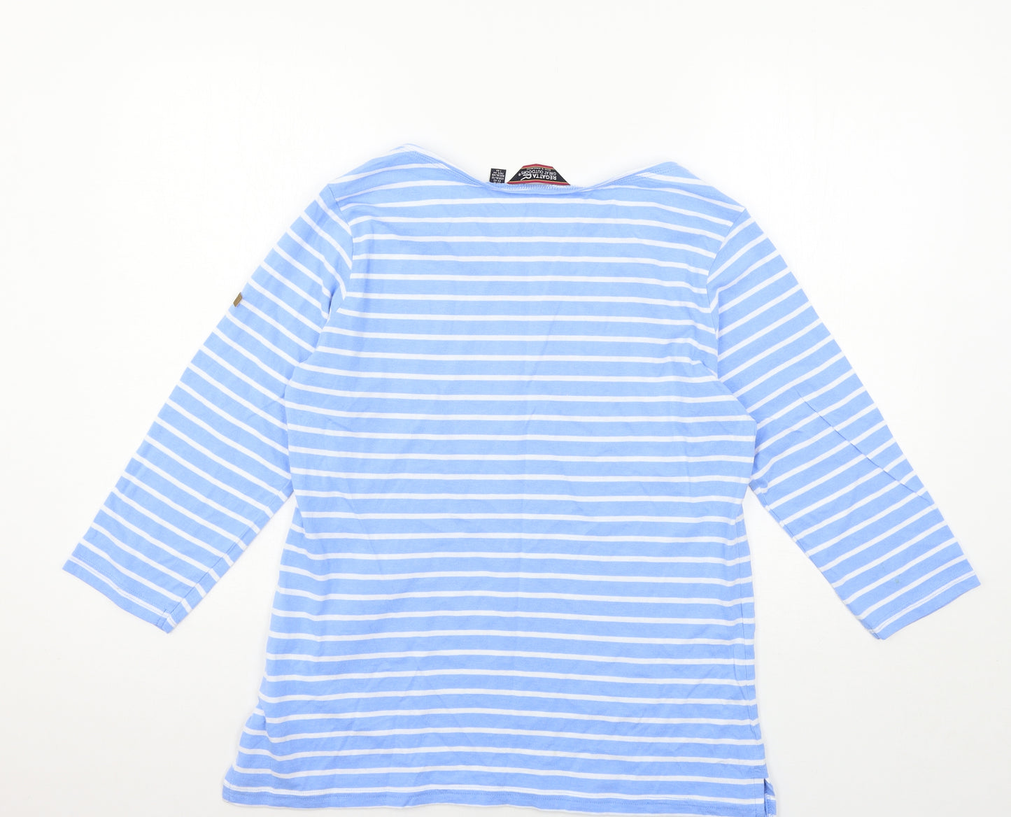 Regatta Womens Blue Striped Jersey Basic T-Shirt Size 16