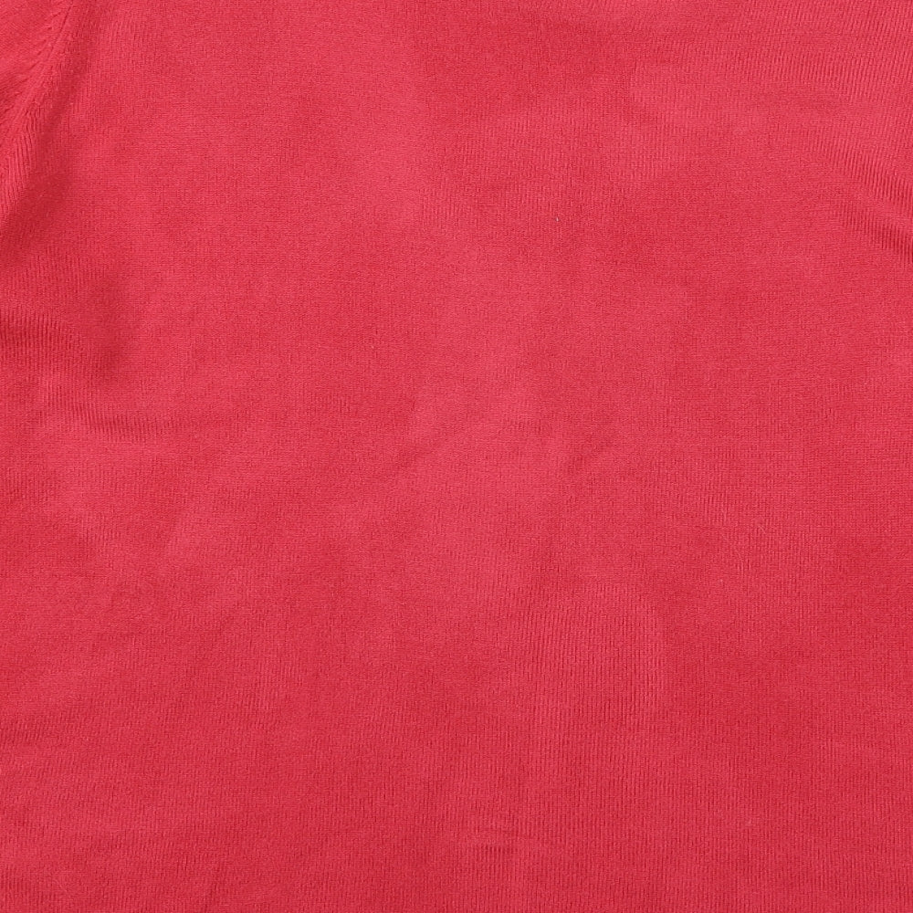 Bonmarché Womens Pink  Knit Pullover Jumper Size L