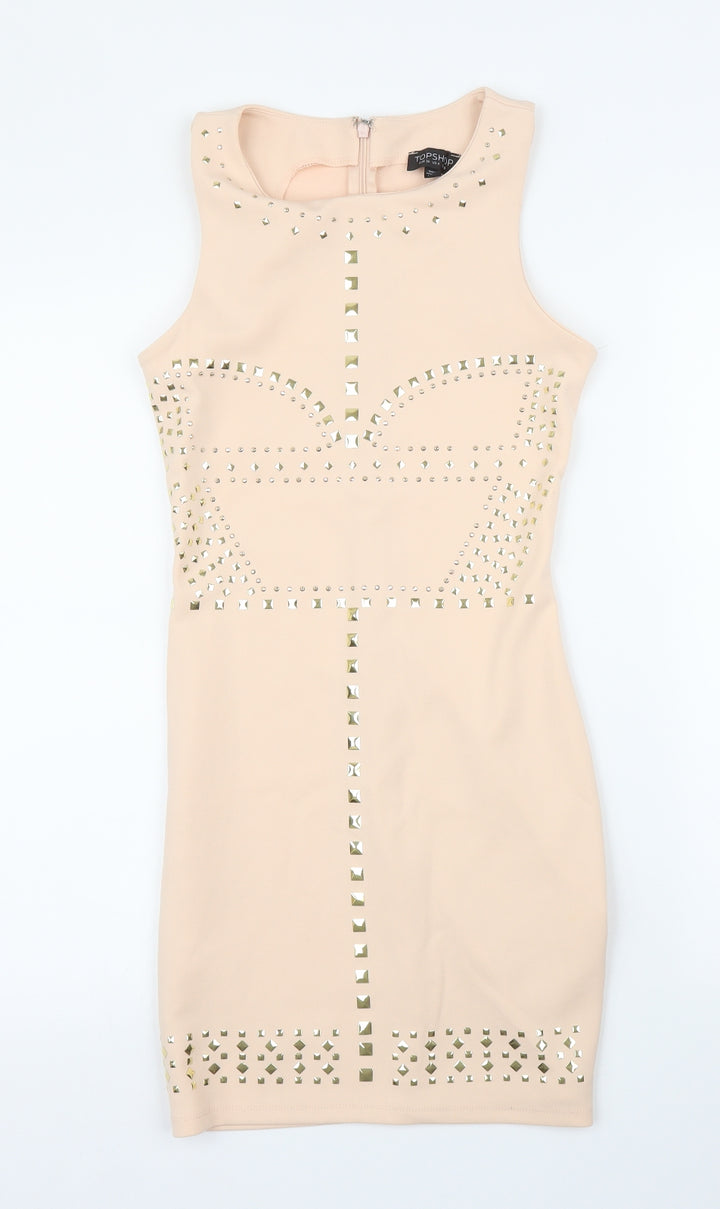 Topshop Womens Pink   Sheath  Size 8