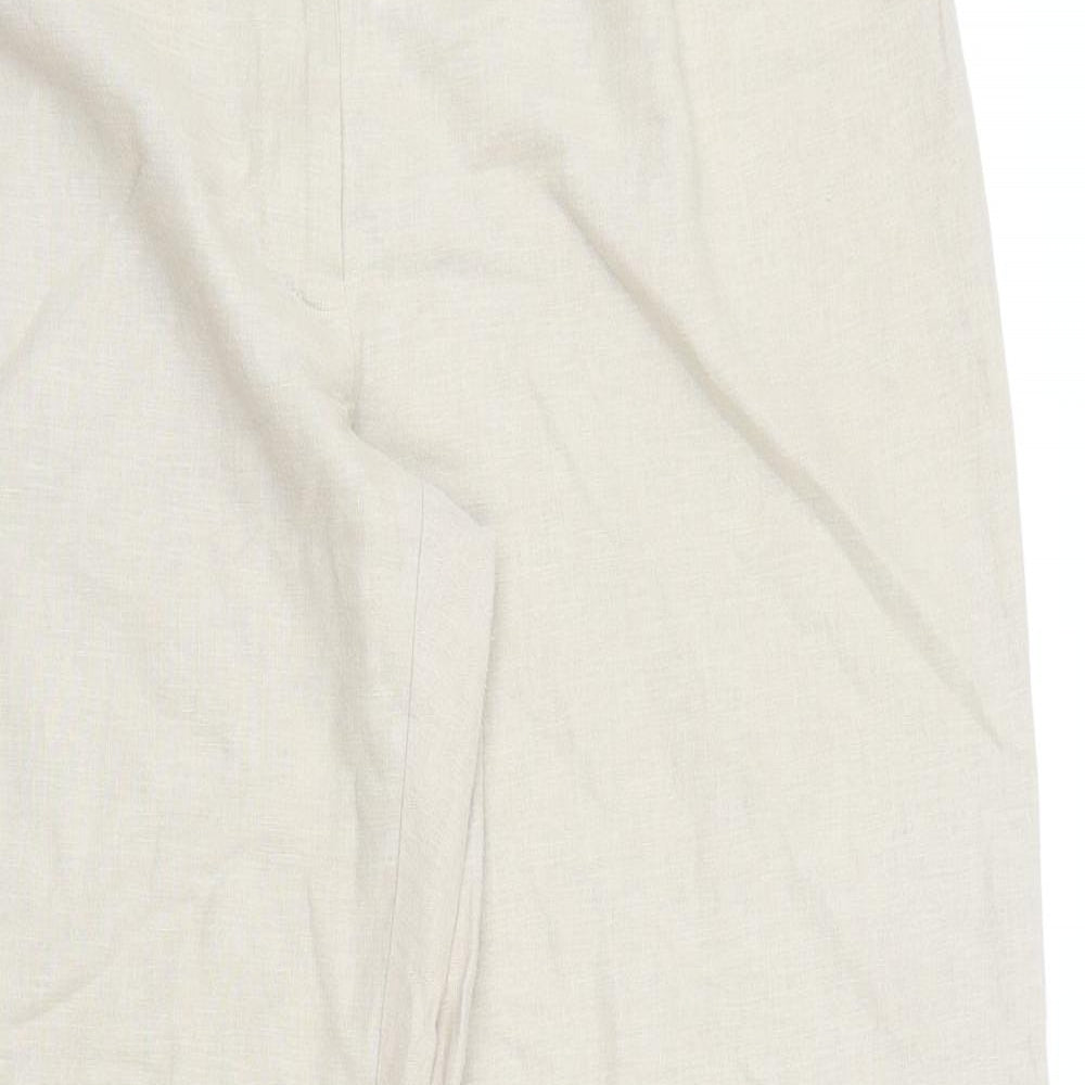 M&S Womens Beige   Trousers  Size 16 L29 in