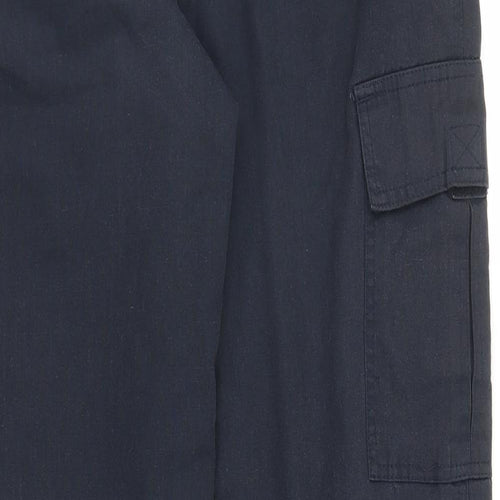 Cotton Traders Mens Blue   Cargo Trousers Size M L28 in