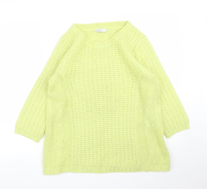 BHS Womens Green Pullover Jumper Size 14