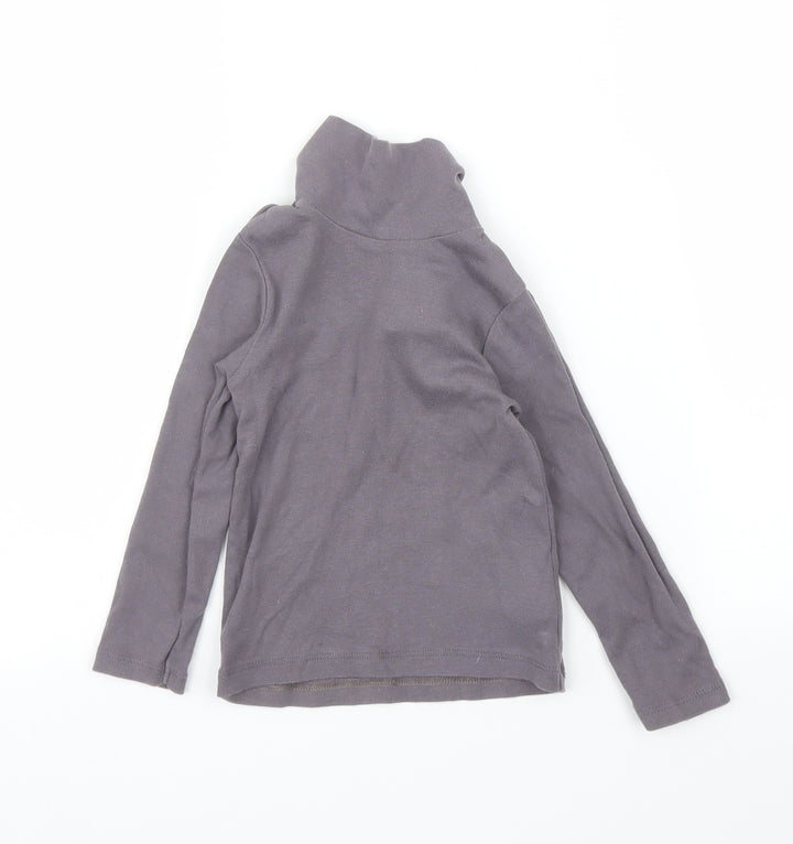 Vertbaudet Girls Grey   Basic T-Shirt Size 2 Years