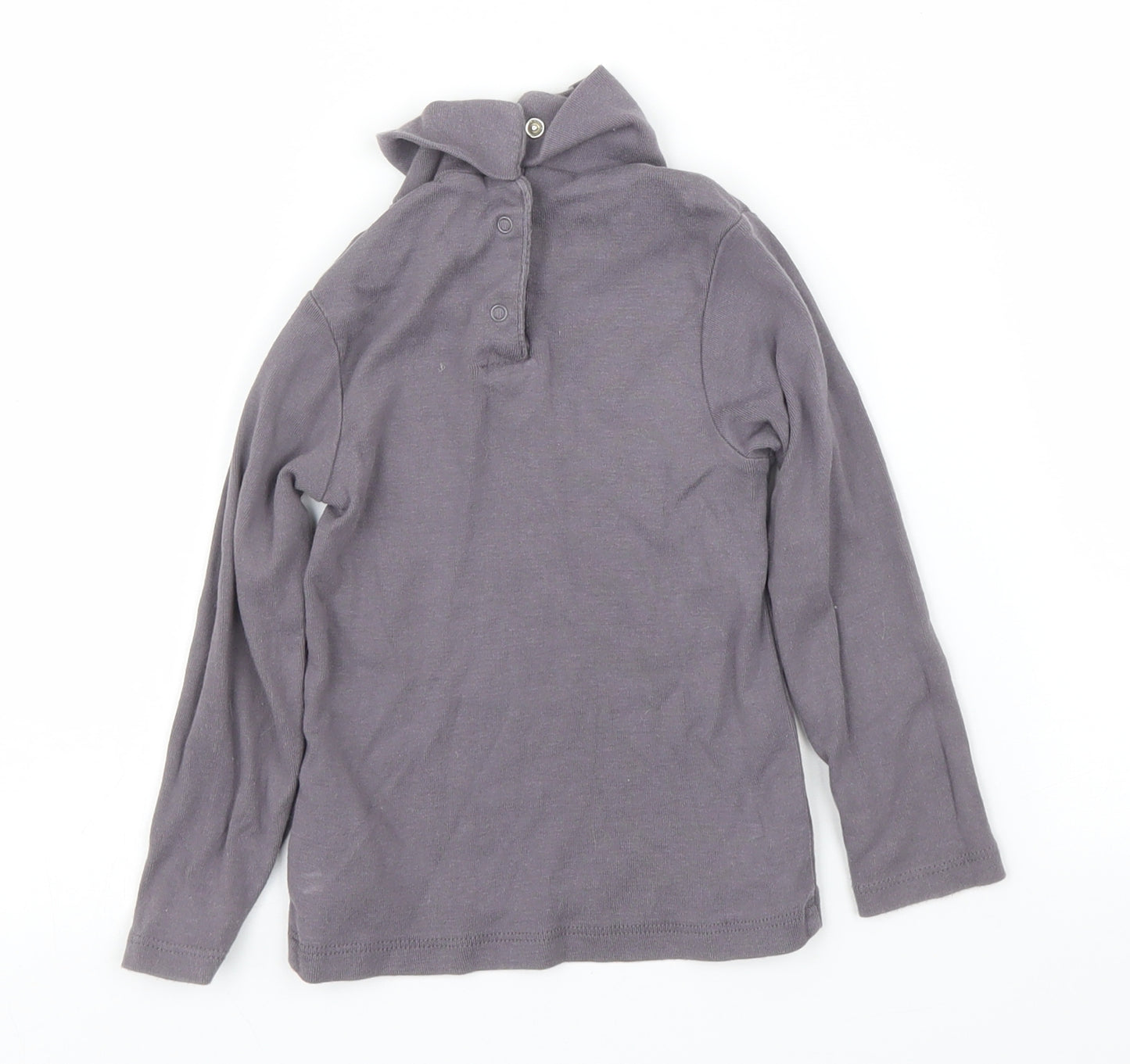 Vertbaudet Girls Grey   Basic T-Shirt Size 2 Years