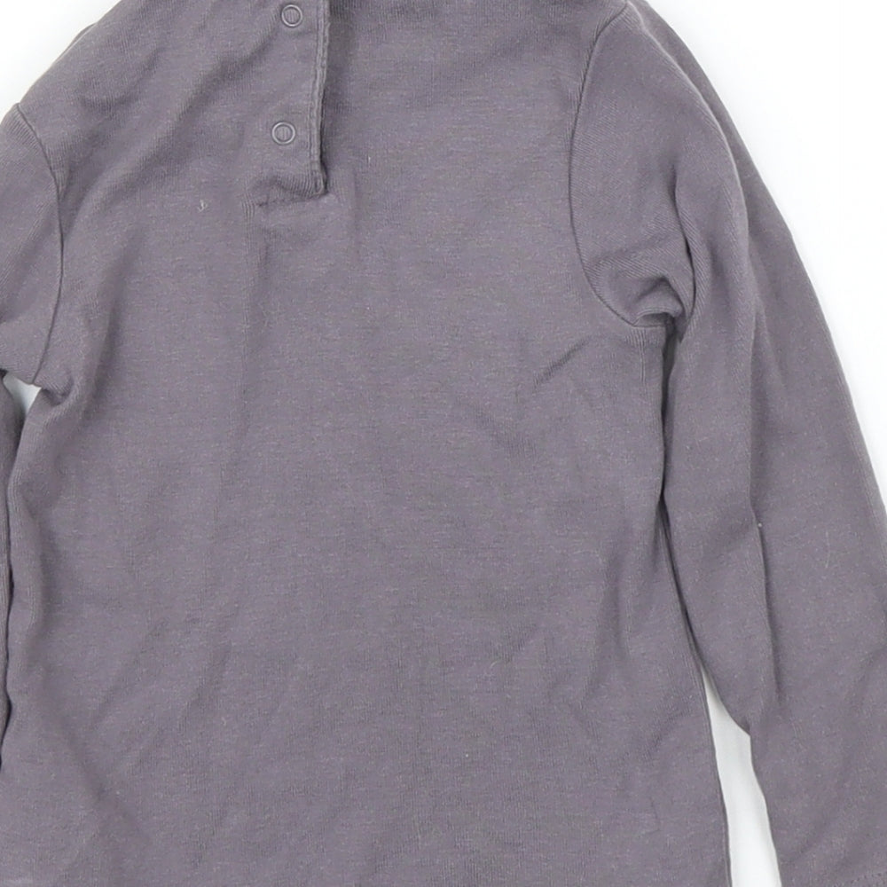 Vertbaudet Girls Grey   Basic T-Shirt Size 2 Years