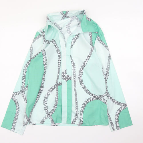 Preworn Womens Green   Basic Blouse Size XS