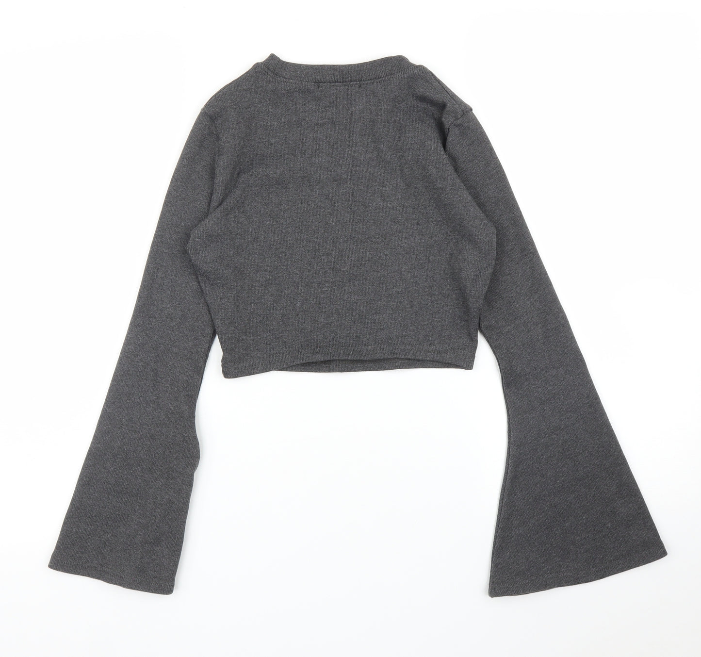 Missguided Womens Grey   Pullover Jumper Size 8  - Cropped