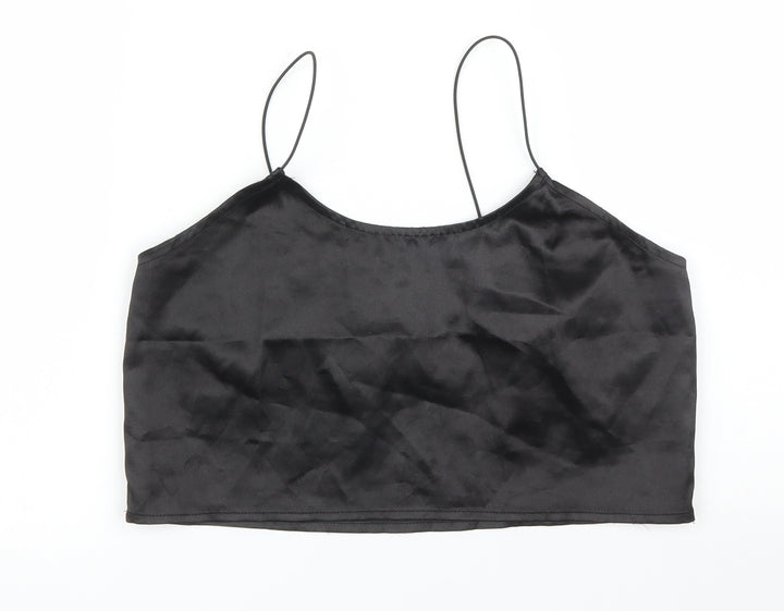 PRETTYLITTLETHING Womens Black Camisole Blouse Size 6