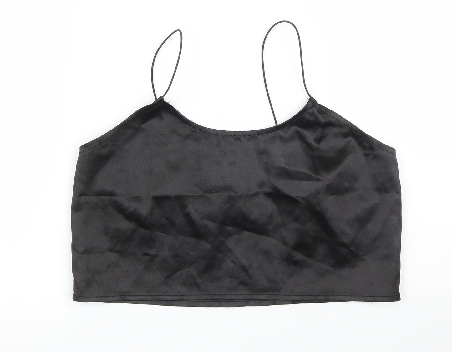 PRETTYLITTLETHING Womens Black   Camisole Blouse Size 6