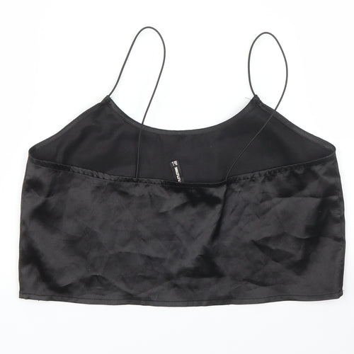 PRETTYLITTLETHING Womens Black   Camisole Blouse Size 6