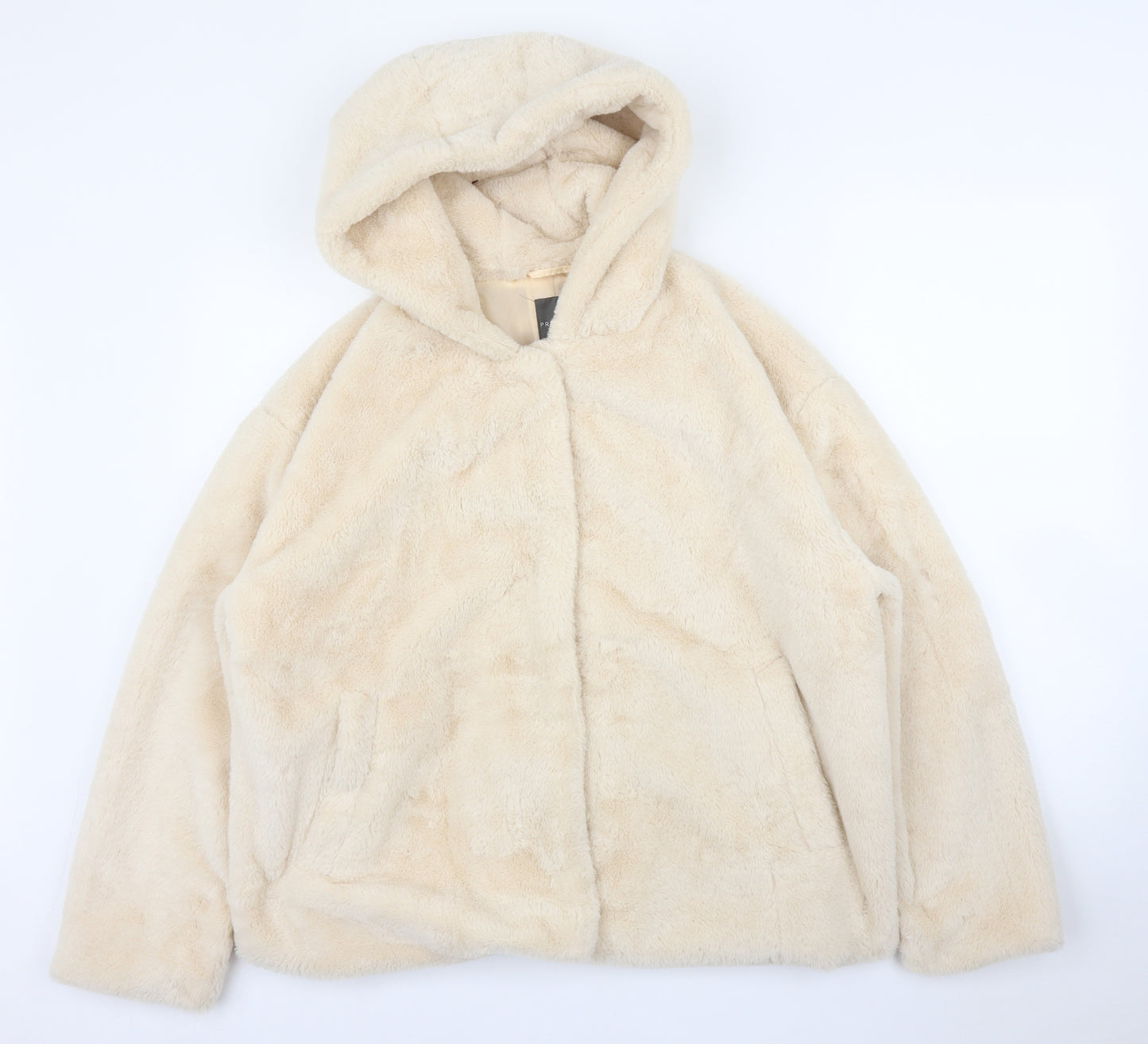Primark Womens Ivory   Overcoat Coatigan Size L