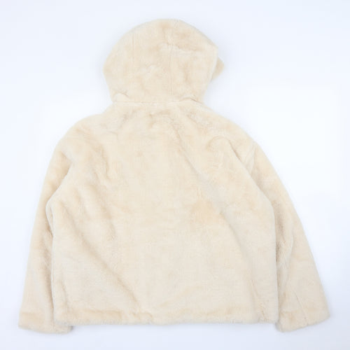 Primark Womens Ivory   Overcoat Coatigan Size L