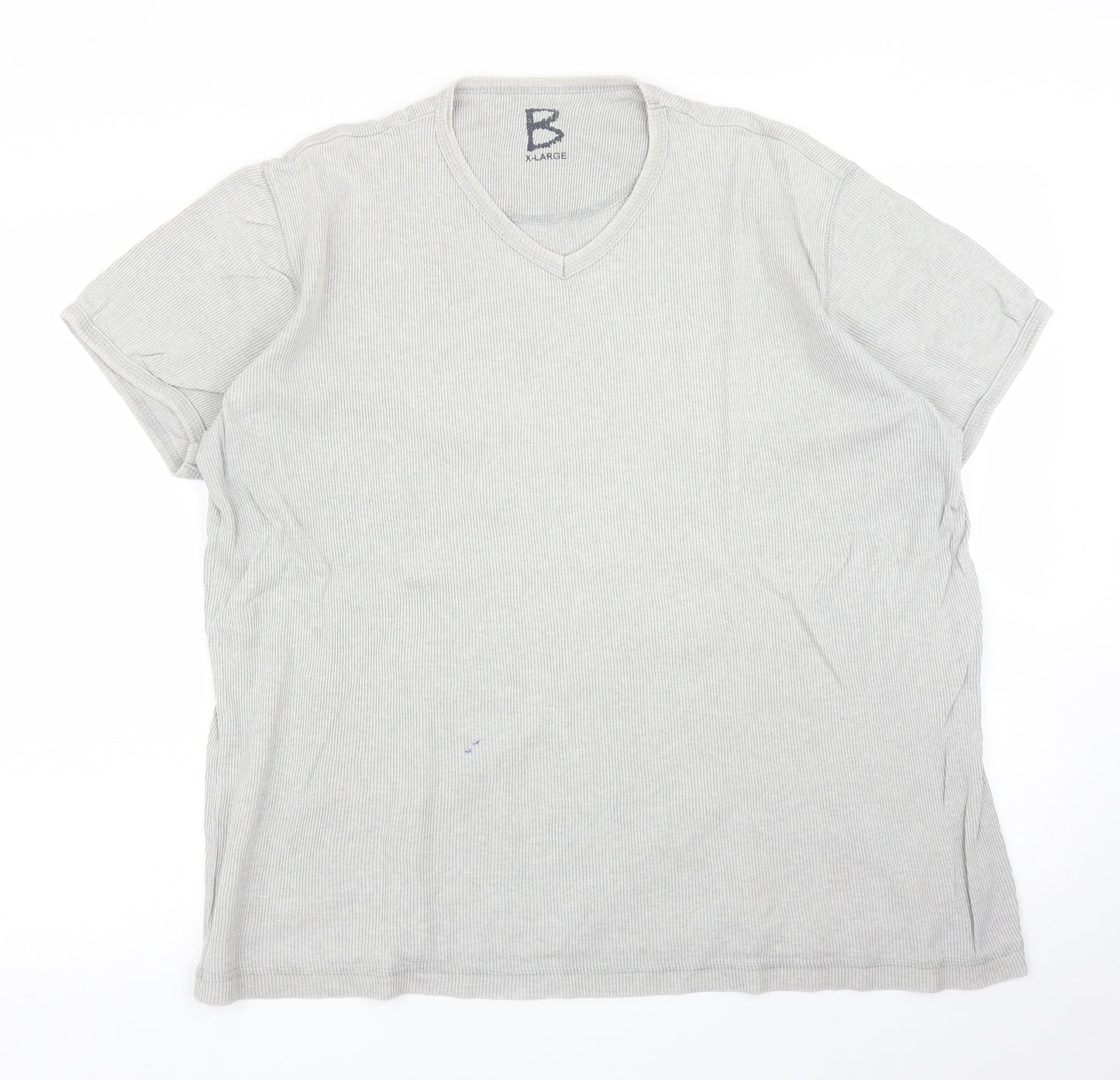 B Mens Grey    T-Shirt Size XL