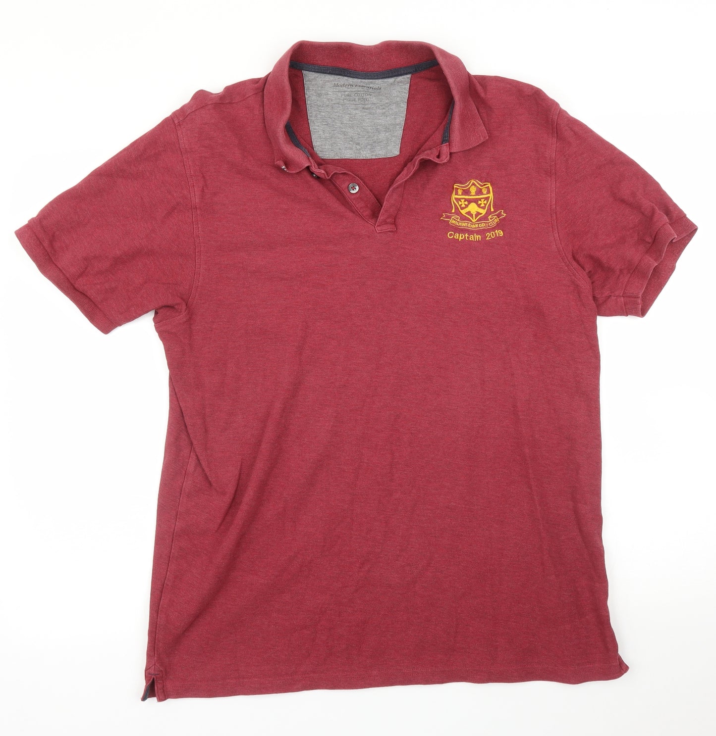 M&S Mens Purple    Polo Size L