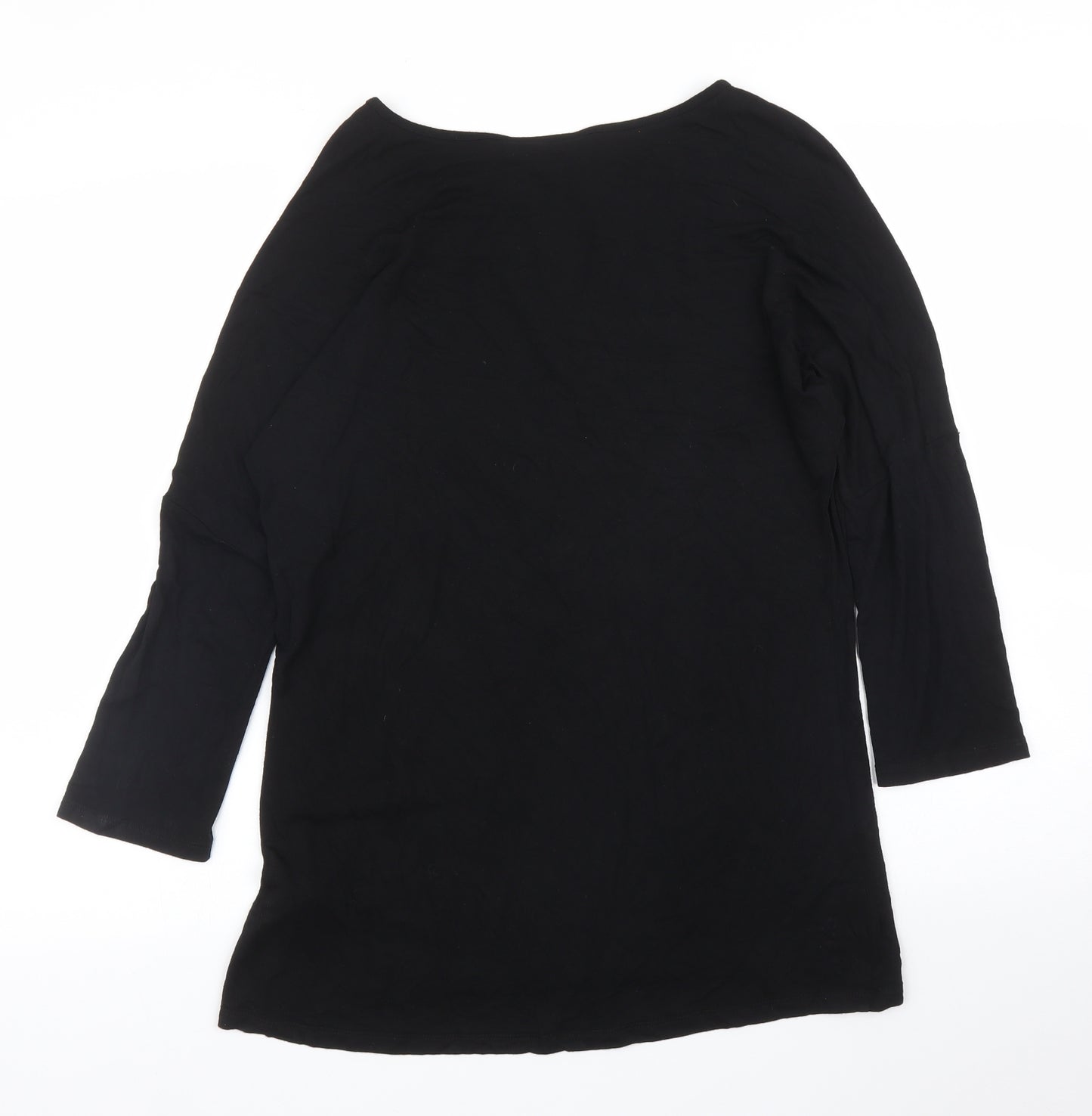 F&F Womens Black   Tunic T-Shirt Size 12